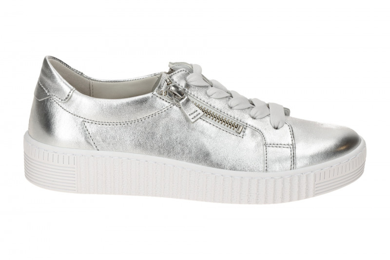 Gabor Schuhe silber metallic Sneakers 83.334.61