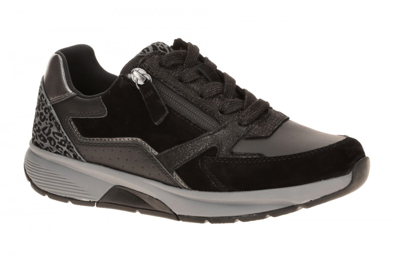 Gabor RollingSoft Schuhe schwarz anthrazit Leo 0106.01.001