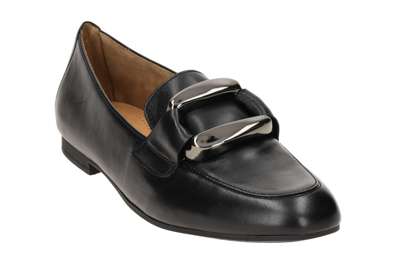 Gabor Schuhe Slipper Loafer schwarz Nappa 45.215.27