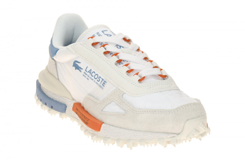 Lacoste Elite Active Sneakers Schuhe weiß blau 0042