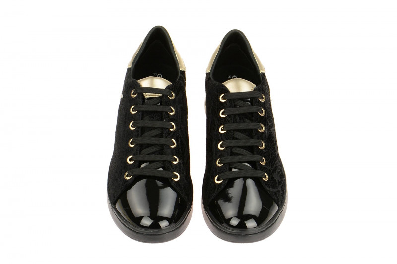 Geox Respira Jaysen A Damen Sneaker in schwarz gold