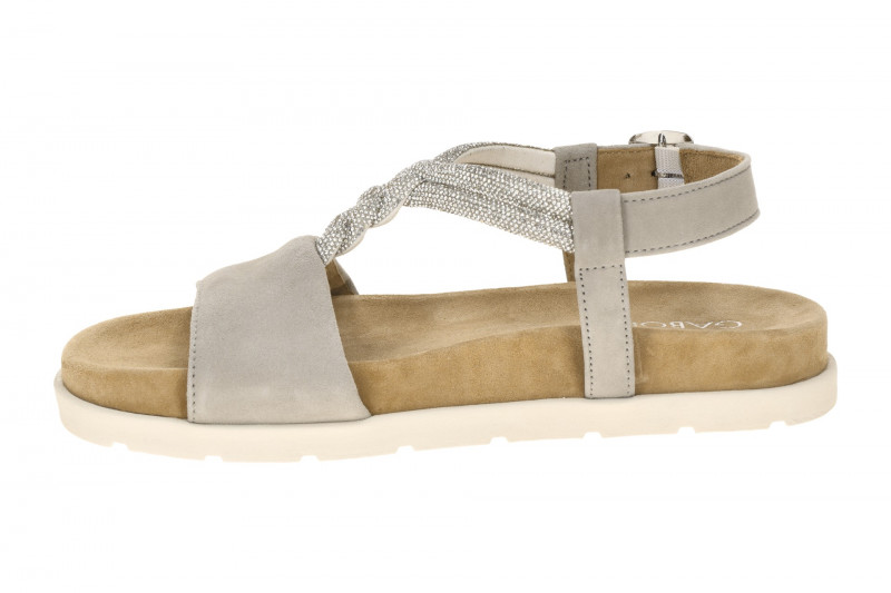 Gabor Fashion Sandale grau silber Strass 84.601.12