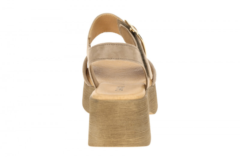 Gabor Fashion Plateau Sandalette sand beige Bast 84.526.44