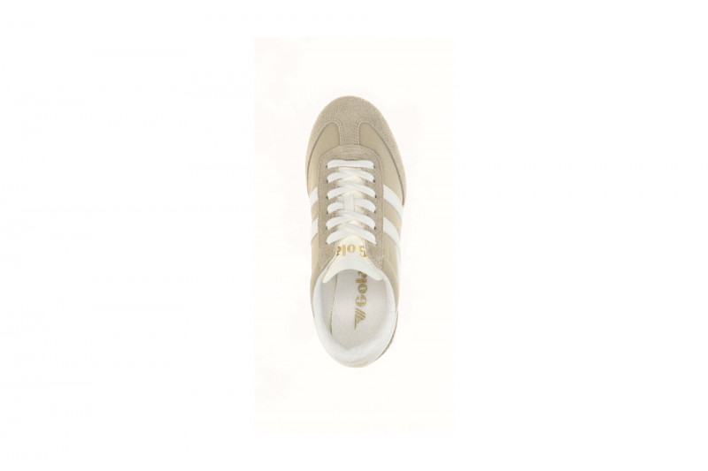 Gola Sprinter Damen Sneakers Schuhe beige bone Velour CLB855