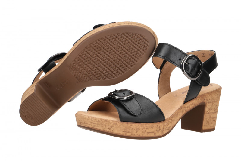 Gabor Sandalette schwarz Glattleder 84.764.27