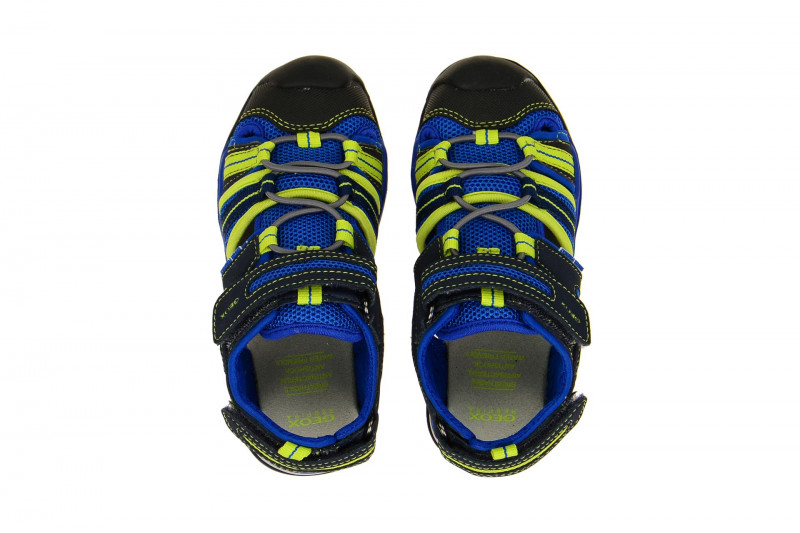 Geox Respira Borealis Outdoor Kinder Sandaletten in blau gelb