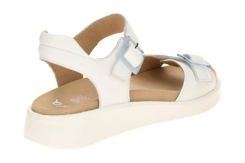 ara Madeira Sandale weiß H-Weite Klett 12-21402