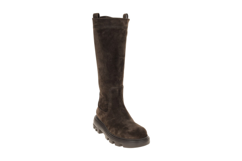 Paul Green Stiefel braun Velour Langschaftstiefel 8296