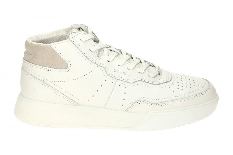 ecco Street Court Mid Sneaker weiß Herren Schuhe 539824