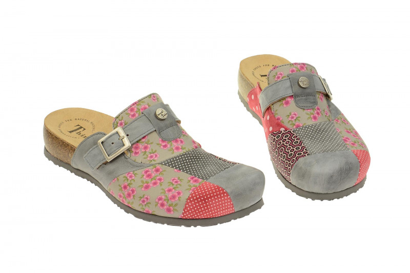 Think Julia Pantolette grau multi Clogs 4-84343-17