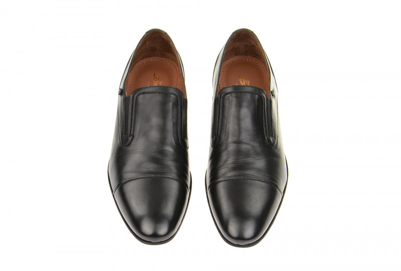 Bello italienische Herren Slipper schwarz - D575