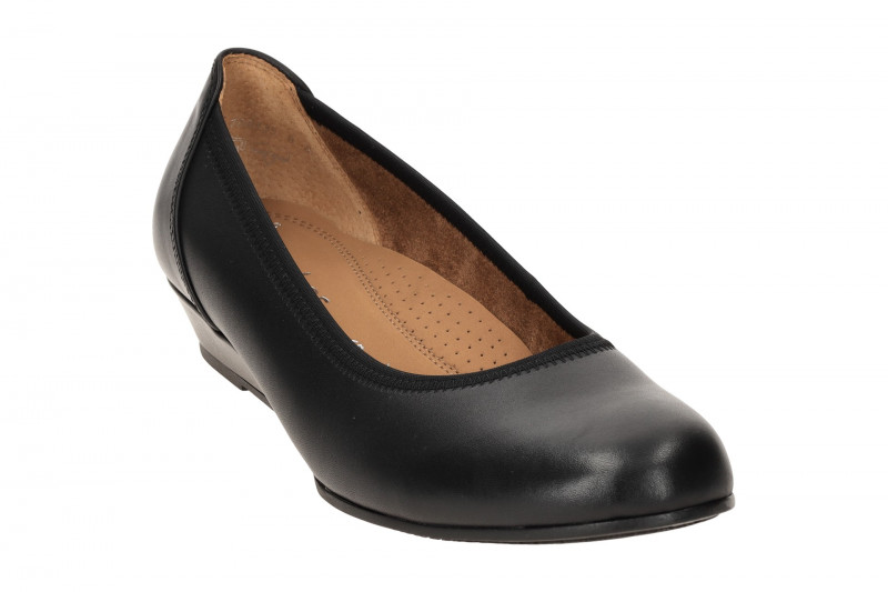 Gabor comfort Keil Pumps schwarz Glattleder 02.690.57