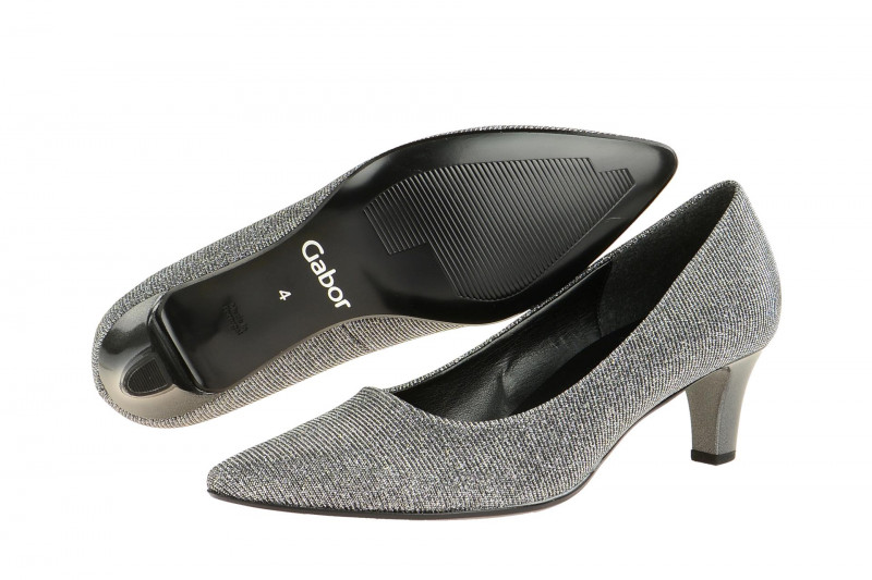 Gabor Pumps silber grau effekt 71.250.69