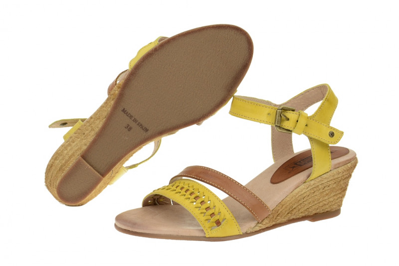 Pikolinos Keil Sandalette - Cullera sol gelb - 976-8111