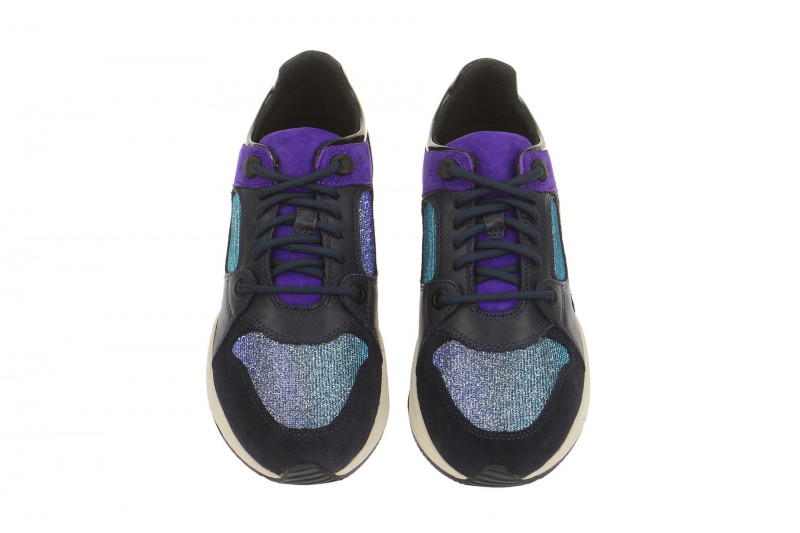 Geox Omaya Schuhe blau grau glitter D540SA