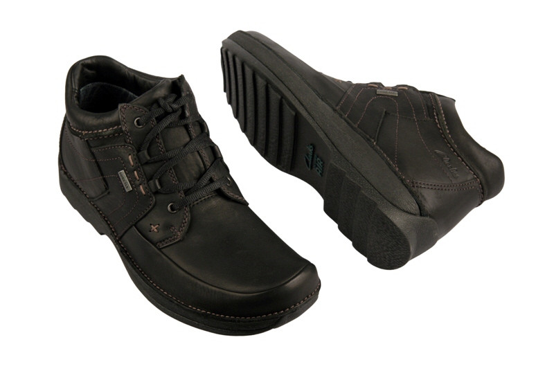 Clarks Storm Path GTX Schuhe in schwarz mit Gore-Tex