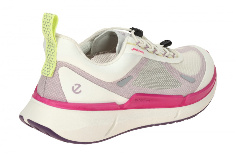 ecco Biom 2.2 Sneaker Schuhe weiß pink Damen Gummizug 830873