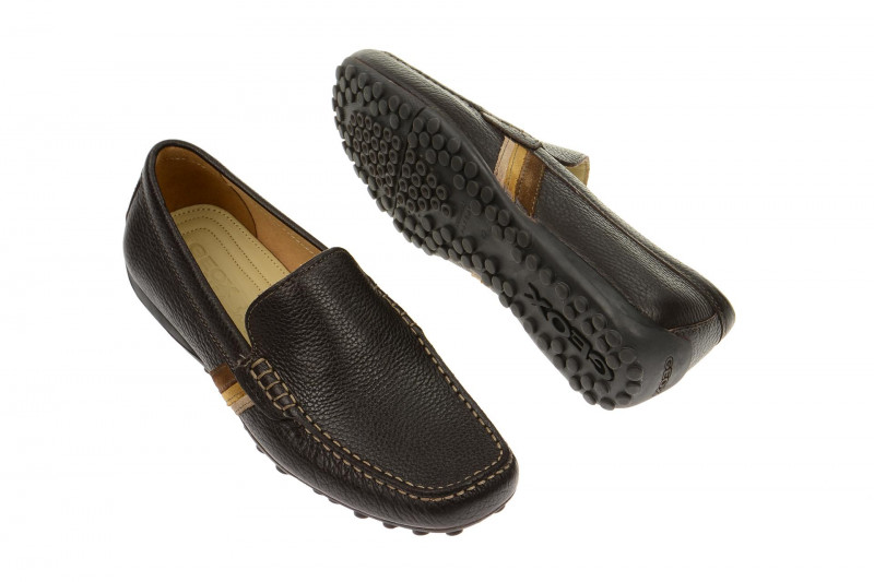 Geox Snake Mokassin Schuhe braun Gr 44 - U1107U