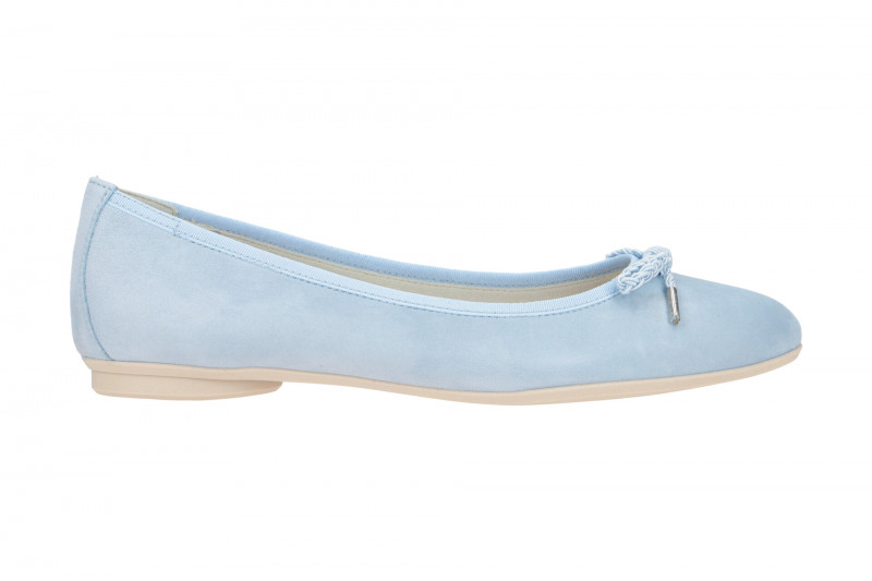 Paul Green Ballerinas Schuhe hellblau lago Samt 2925