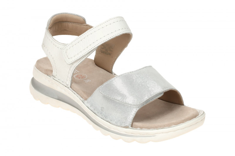 ara Tampa Sandale silber grau Glitzer gepunktet 12-47207