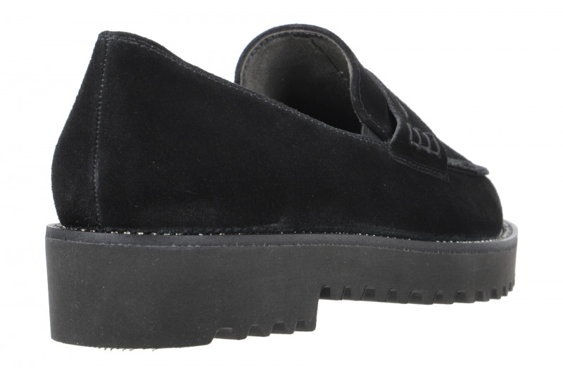 Paul Green 2794 Schuhe Slipper schwarz Velour Strass