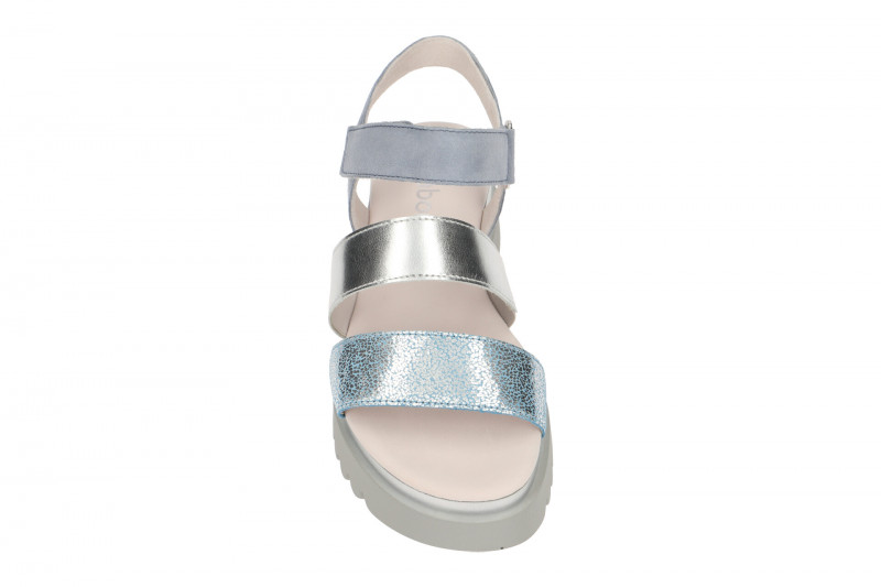 Gabor Plateau Sandale blau silber 23.610.66