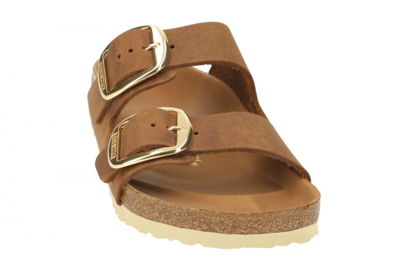 Birkenstock Arizona Big Buckle Pantolette braun SCHMAL 1011073