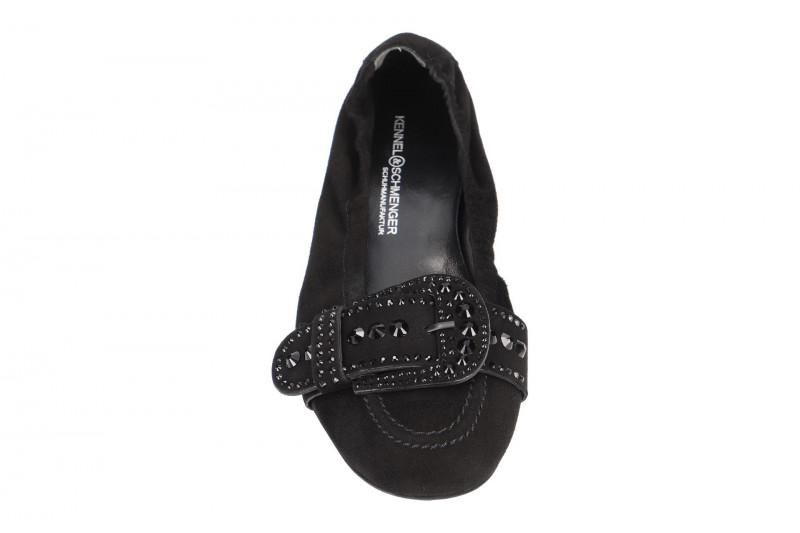 K&S Malu Ballerinas schwarz Crystal 10470