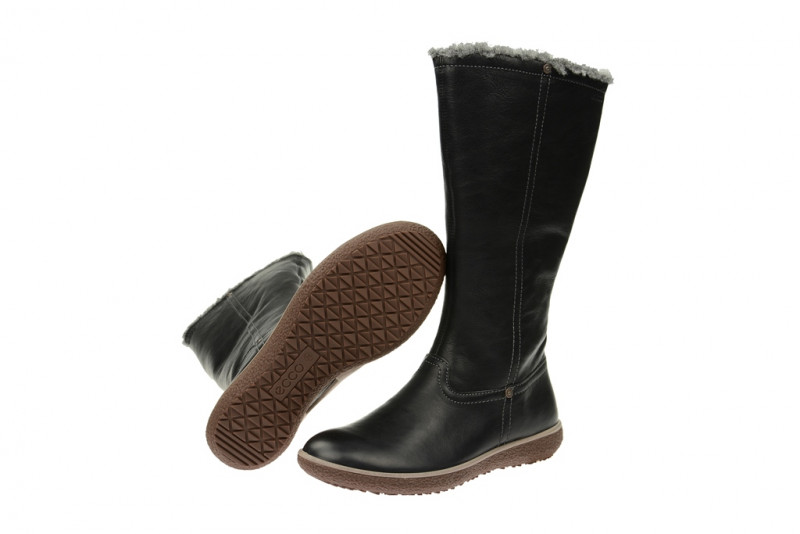 Ecco Aude Stiefel schwarz Wollfutter
