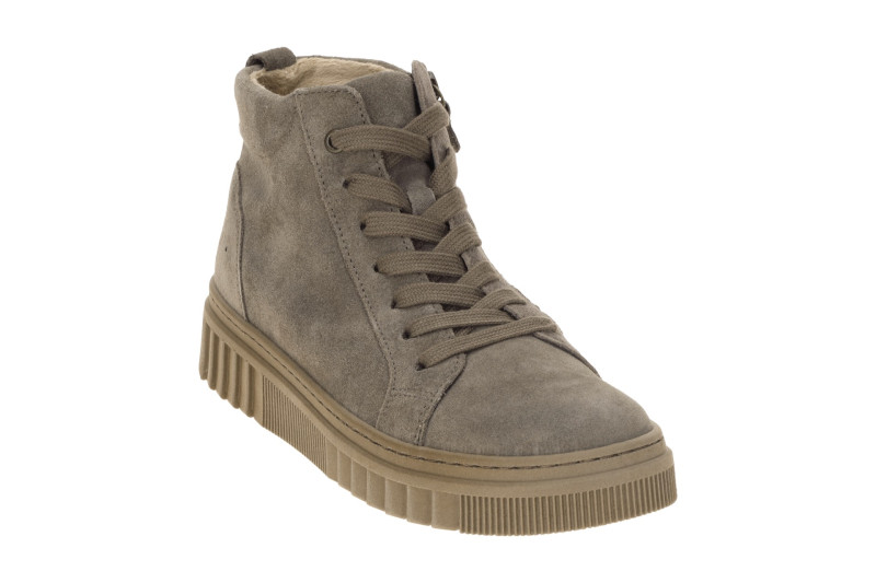 Gabor Mid-Sneaker Boots taupe grau Velour 8008.01.013