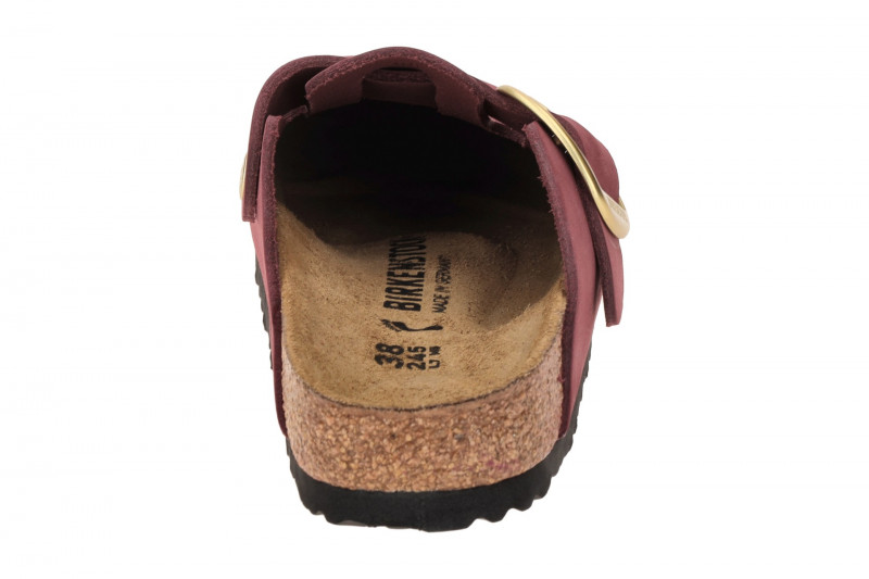 Birkenstock Boston Big Buckle Clogs Pantoletten berry rot SCHMAL 1028058