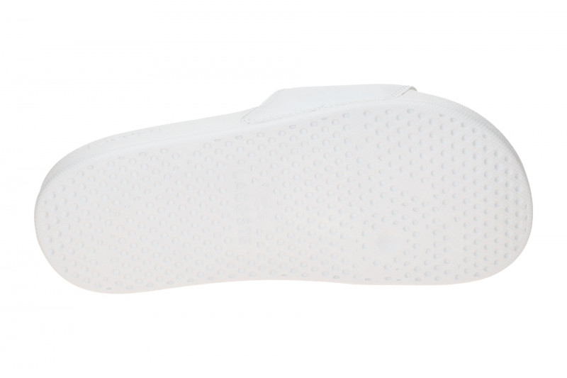 Lacoste Serve Slide Pantolette weiß Badelatschen 0003