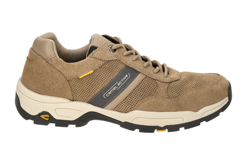 camel active Evolution Schuhe sand braun Velour perforiert 53EVA01