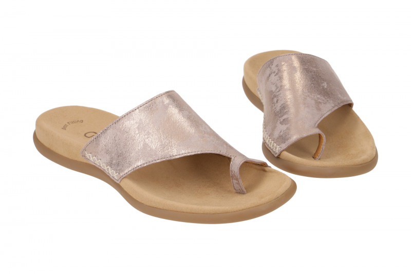 Gabor Pantolette rosa metallic Zehentrenner 23.700.60