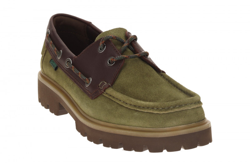 Clarks Cleyhill Boat Schuhe grün olive Herren Bootsschuhe 26188180
