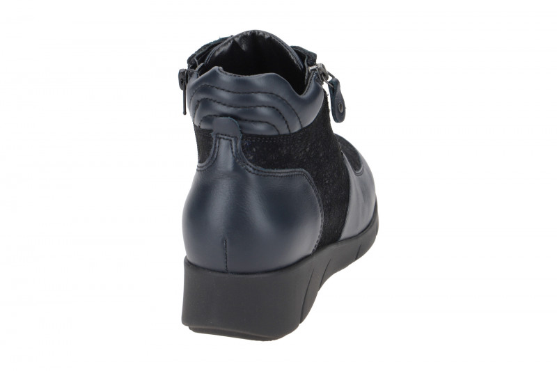 Waldläufer Kaina Warmfutter Stiefeletten blau K-Weite