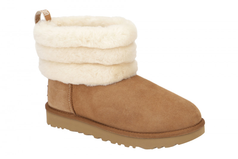UGG Stiefel hellbraun beige Fluff Mini Quilted