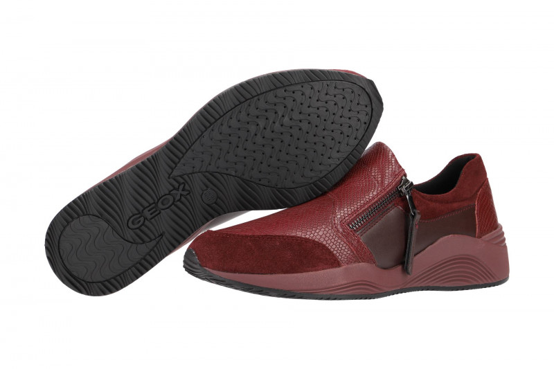 Geox Omaya Schuhe rot print D620SA