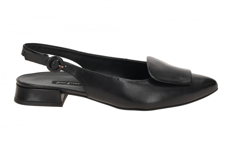 Paul Green Sling Pumps schwarz Glattleder 6090