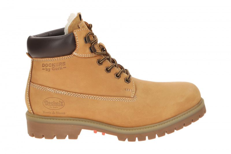 Dockers Winter Schuhe Stiefelette gelb Herren Warmfutter Boots 53AX103