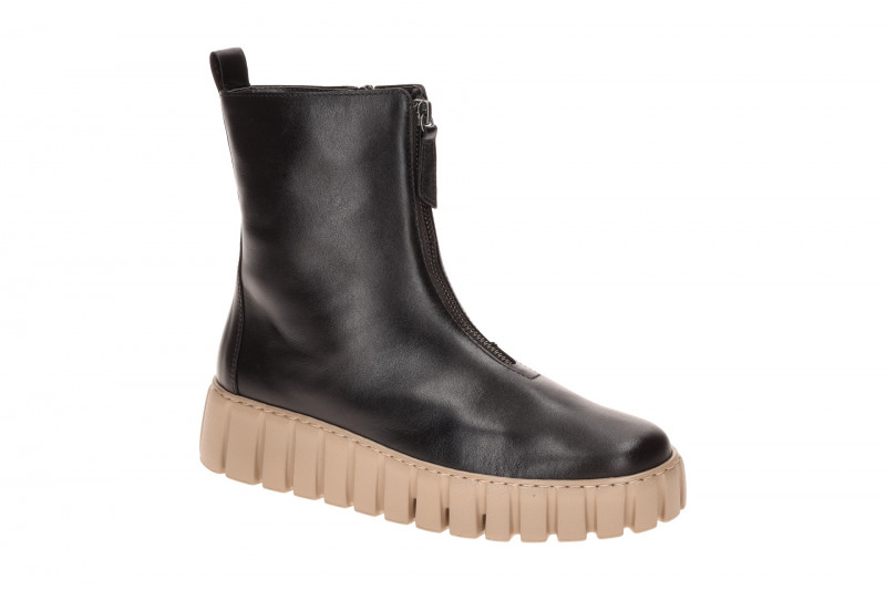 Gabor Plateau Stiefelette dunkelbraun moro Front Zip 8016.04.004