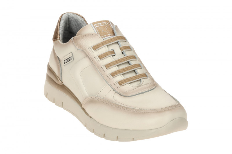 Pikolinos Cantabria Schuhe Slipper weiß gold W4R-6731