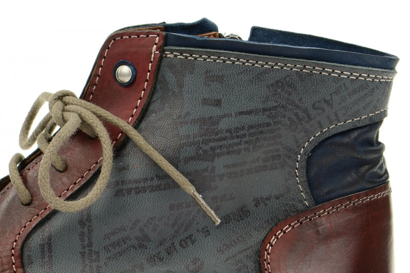 Bello Stiefel rot blau grau mix HE134