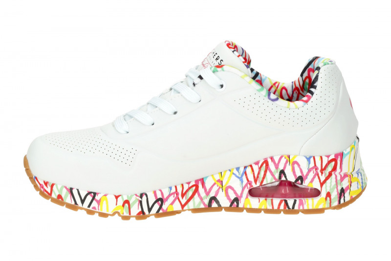 Skechers Uno Schuhe weiß Lovewall 155506