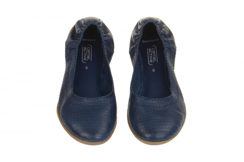 camel active Ballerinas Bamboo blau 800.70.11