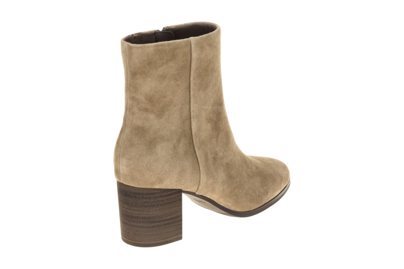 Caprice Stiefelette Ankle Boots taupe braun Velour 25313