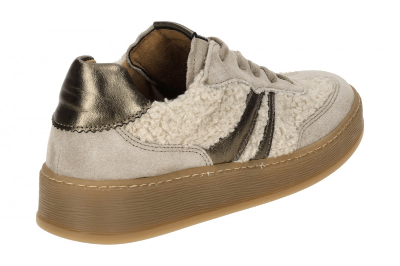 Gabor comfort Sneaker Schuhe grau panna Wolle 76.475.61