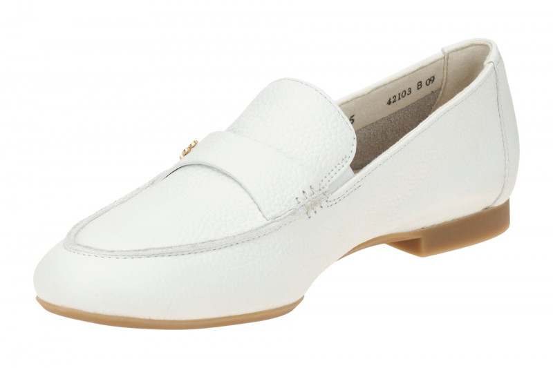 Paul Green Schuhe Loafer weiß Slipper 1056