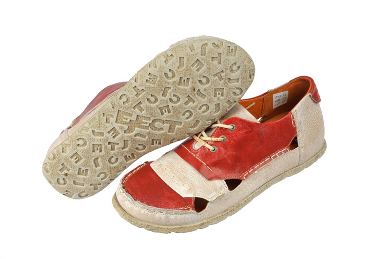 Eject Sony3 E-12092-V1 Herrenschuhe weiß / rot