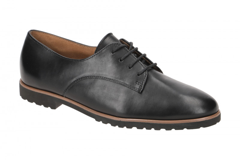 Paul Green Schuhe schwarz matt Schnürer 2804